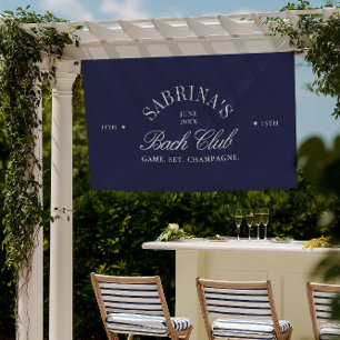 Banderoles Vintage Navy Country Club Bachelorette Party