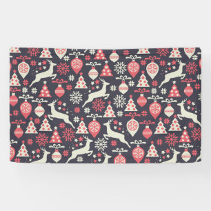 Banderoles Vintage Retro Noël Motif vacances