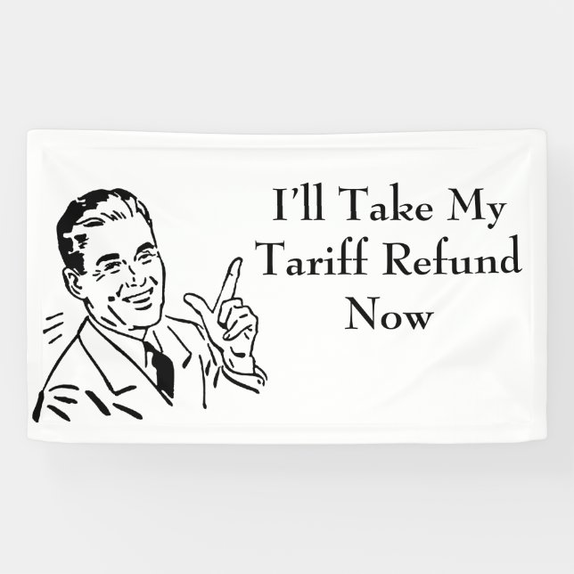 Banderoles Vintage Tariff Refund Check (Horizontal)