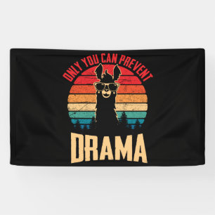 Banderoles Vintage Vous Pouvez Empêcher Le Drame Llama