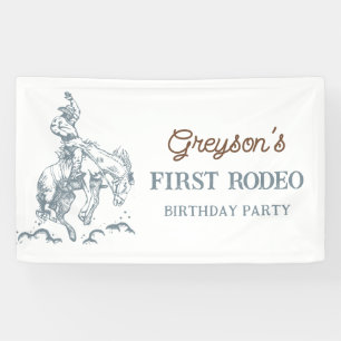Banderoles Vintage Western Cowboy Premier Rodéo 1er Anniversa