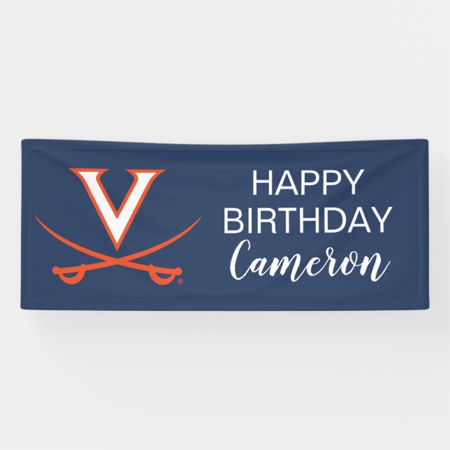 Banderoles Virginia Cavaliers | Anniversaire (Horizontal)