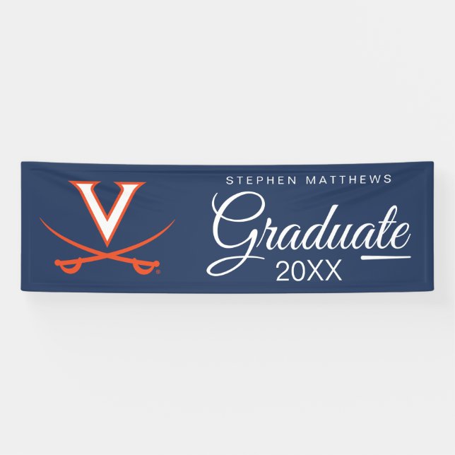 Banderoles Virginia Cavaliers | Diplômation (Horizontal)
