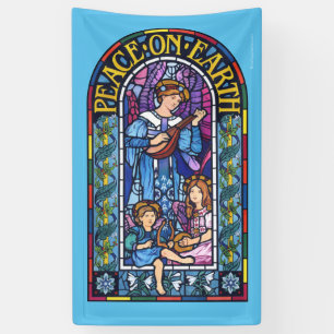 Banderoles Vitrail de Noël en vinyle de 5' x 3'