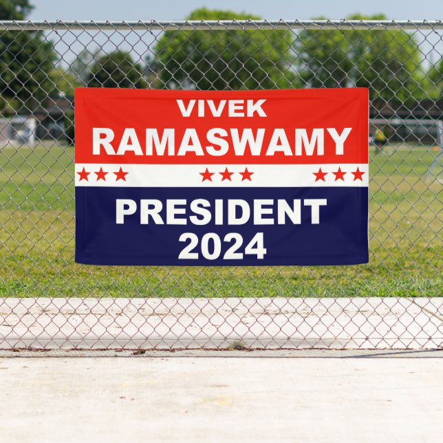 Banderoles Vivek Ramaswamy Président 2024 (En situation)