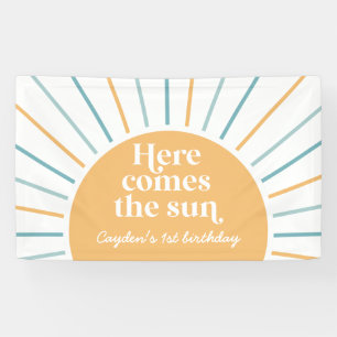 Banderoles Voici venir le soleil Anniversaire Sunshine