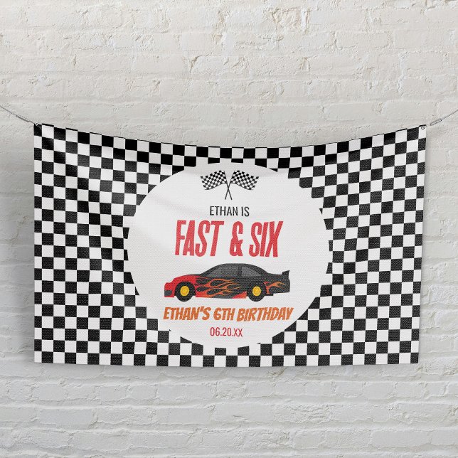 Banderoles Voiture de course Fast & Six Red Flame pour une fê (Créateur téléchargé)