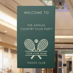 Banderoles Vos événements d'équipe de tennis Nom de votre Cou