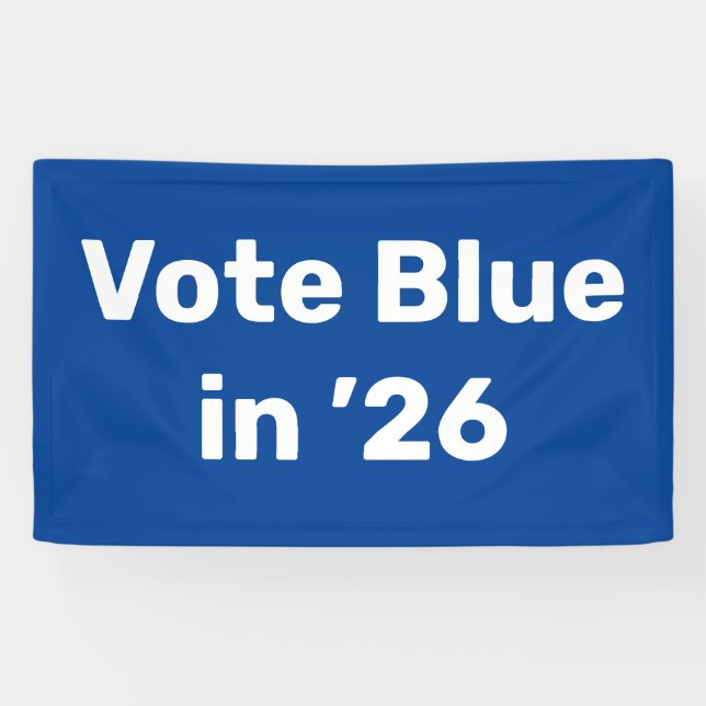Banderoles Vote Blue en 2026 (Horizontal)
