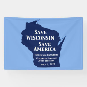 Banderoles Vote Crawford pour la Cour suprême du Wisconsin