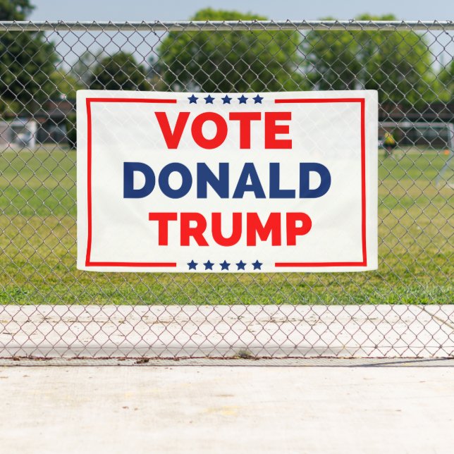 Banderoles Vote Donald Trump 2024 (En situation)