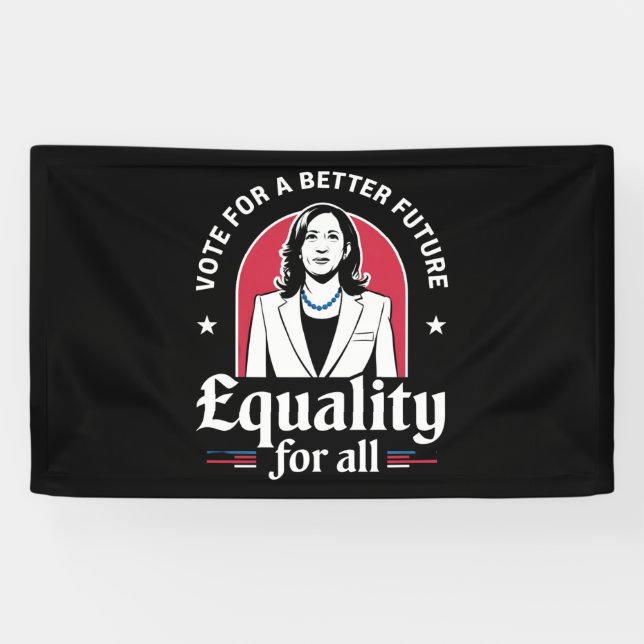 Banderoles Votez pour un avenir meilleur Président USA 2024 (Horizontal)