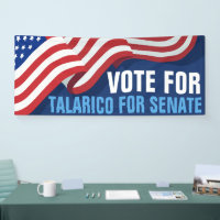 Votez Talarico pour le Sénat Drapeau Américain