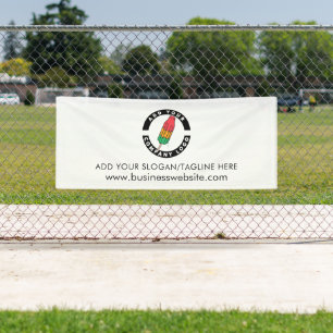 Banderoles Votre logo d'entreprise et votre adresse de site W