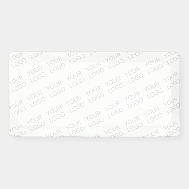 Banderoles Votre logo éclairci automatiquement et en répétiti (Horizontal)