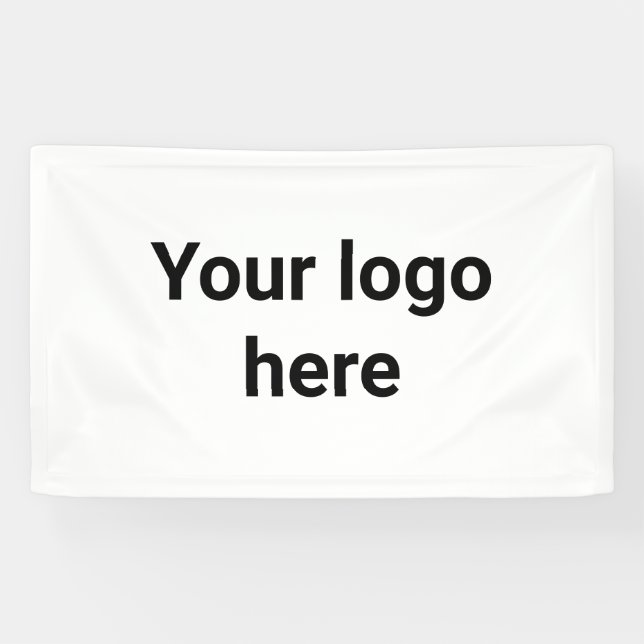 Banderoles votre logo ici simple minimum classique  (Horizontal)