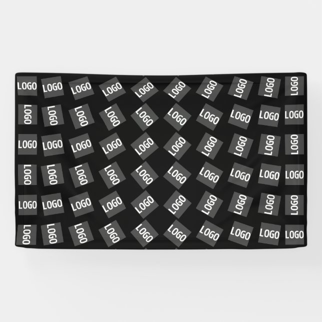 Banderoles Votre logo | Logo unique, conception ou motif d'im (Horizontal)