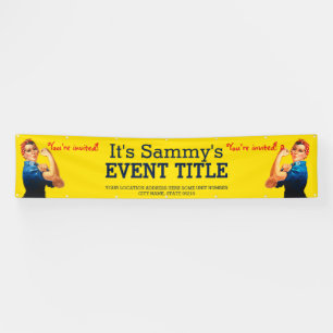 Banderoles Votre publicité personnalisée pour le Rosie Party