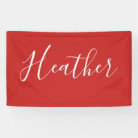 Votre script blanc personnalisé en rouge