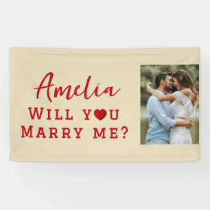 Banderoles Voulez-vous m'épouser Photo de proposition romanti