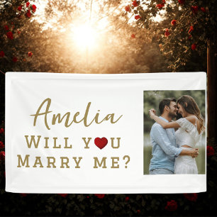 Banderoles Voulez-vous m'épouser Photo de proposition romanti