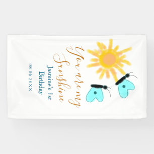 Banderoles Vous êtes mon bleu bleu bleu soleil jaune orange