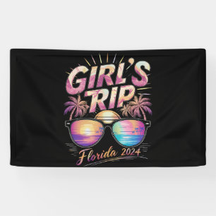 Banderoles Voyage de filles Floride 2024 Été Week-end de plag