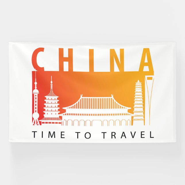 Banderoles Voyage en Chine (Horizontal)