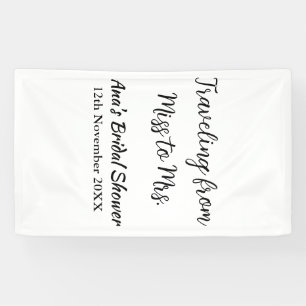 Banderoles Voyage enterrement de vie de jeune fille ajouter n