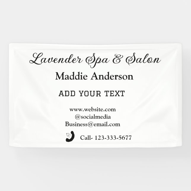 Banderoles voyage spa salon informations de visite vacances p (Horizontal)