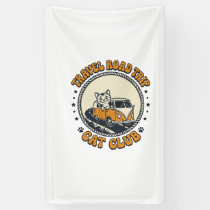 Banderoles Voyage T-Shirt pour amateur de chat - Art de voyag