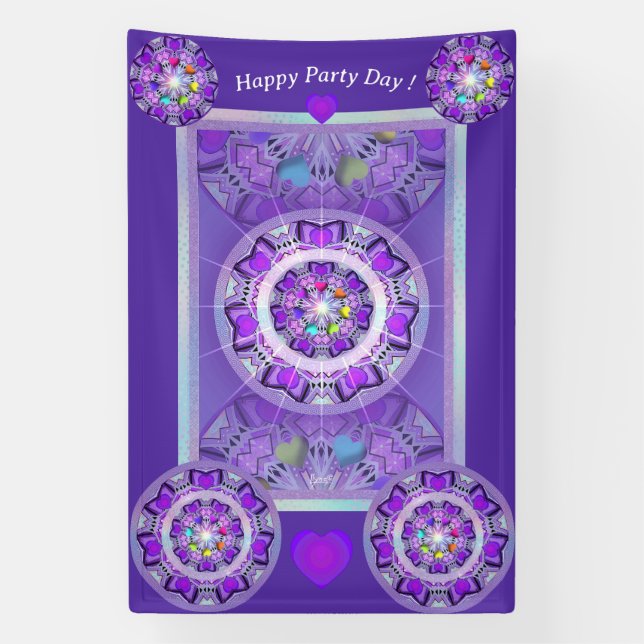 Banderoles W2 pourpre (Verticale)