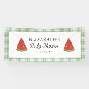 Banderoles Watermelon Little Sweet Melon Baby shower