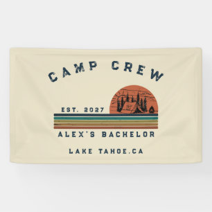 Banderoles Week-end de camping personnalisé pour enterrement