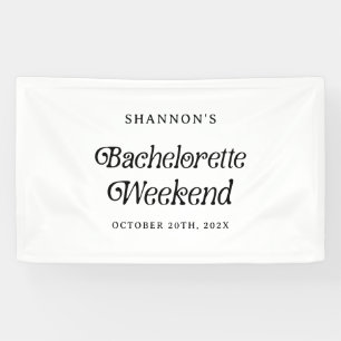 Banderoles Week-end d'enterrement de vie de jeune fille Minim