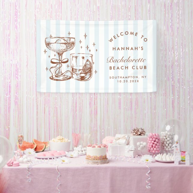 Banderoles Week-end d'enterrement de vie de jeune fille rétro (Fête)