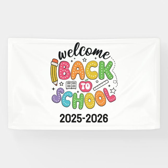 Banderoles Welcome Back to School | Classroom (Horizontal)