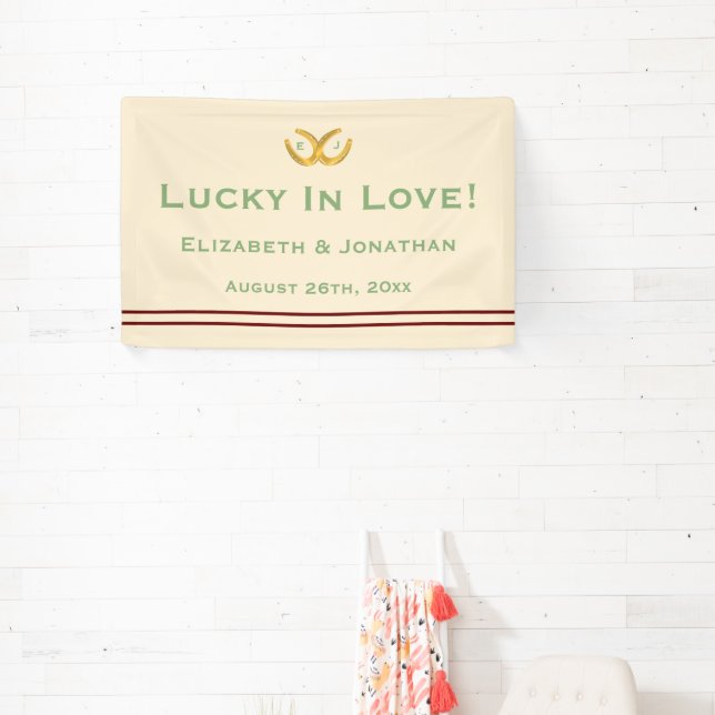 Banderoles Western Horseshoe Mariage (Insitu)