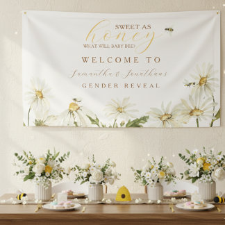 Banderoles What Will Baby Be Gender Reveal Banner