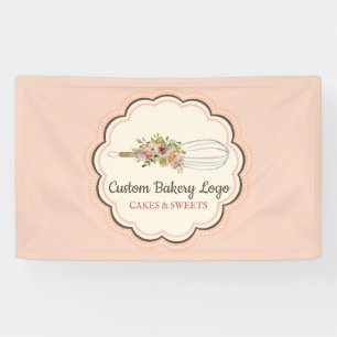 Banderoles Whisk Flower Bakershop recettes de cuisine