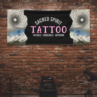 Banderoles White Modern Text Hand Drawn 2 Photo Business Name