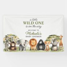 Wild One Sur Le Chemin Bébé mignon Baby shower Ani