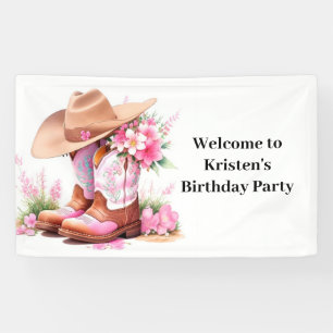 Banderoles Wild West Wonders Cowgirl Birthday