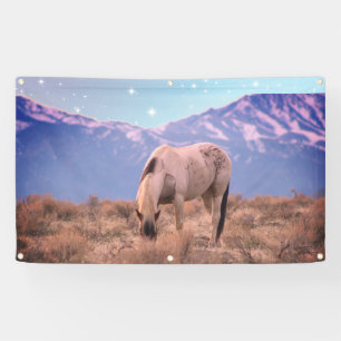 BANDEROLES WILLE HORSE OF UTAH PINTO SOUS LES ÉTOILES ONAQUI