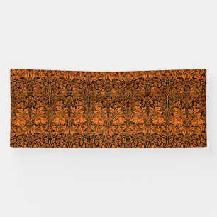 Banderoles William Morris Frère Lapin Motif Noir Rouille