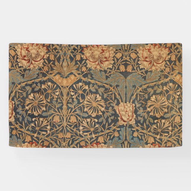 Banderoles William Morris Honeysuckle Rich Wallpaper (Horizontal)
