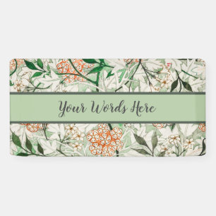 Banderoles William Morris Jardin de Jasmin Fleur Classique