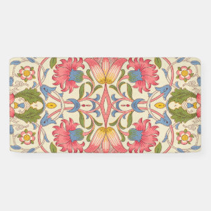 Banderoles William Morris Lodden Motif Floral Pastel