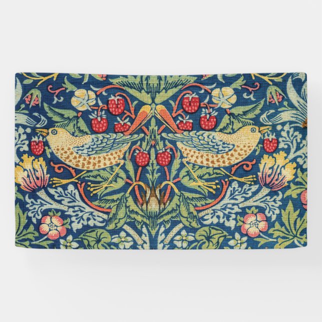 Banderoles William Morris - Thief aux fraises (Horizontal)