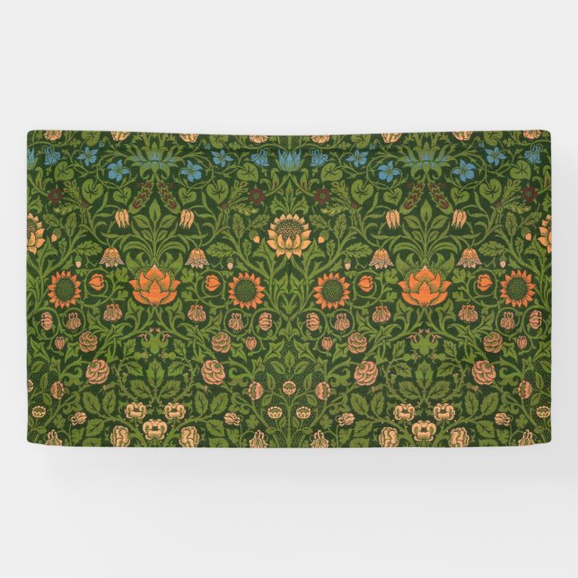 Banderoles William Morris Violet et Columbine Art Rug (Horizontal)
